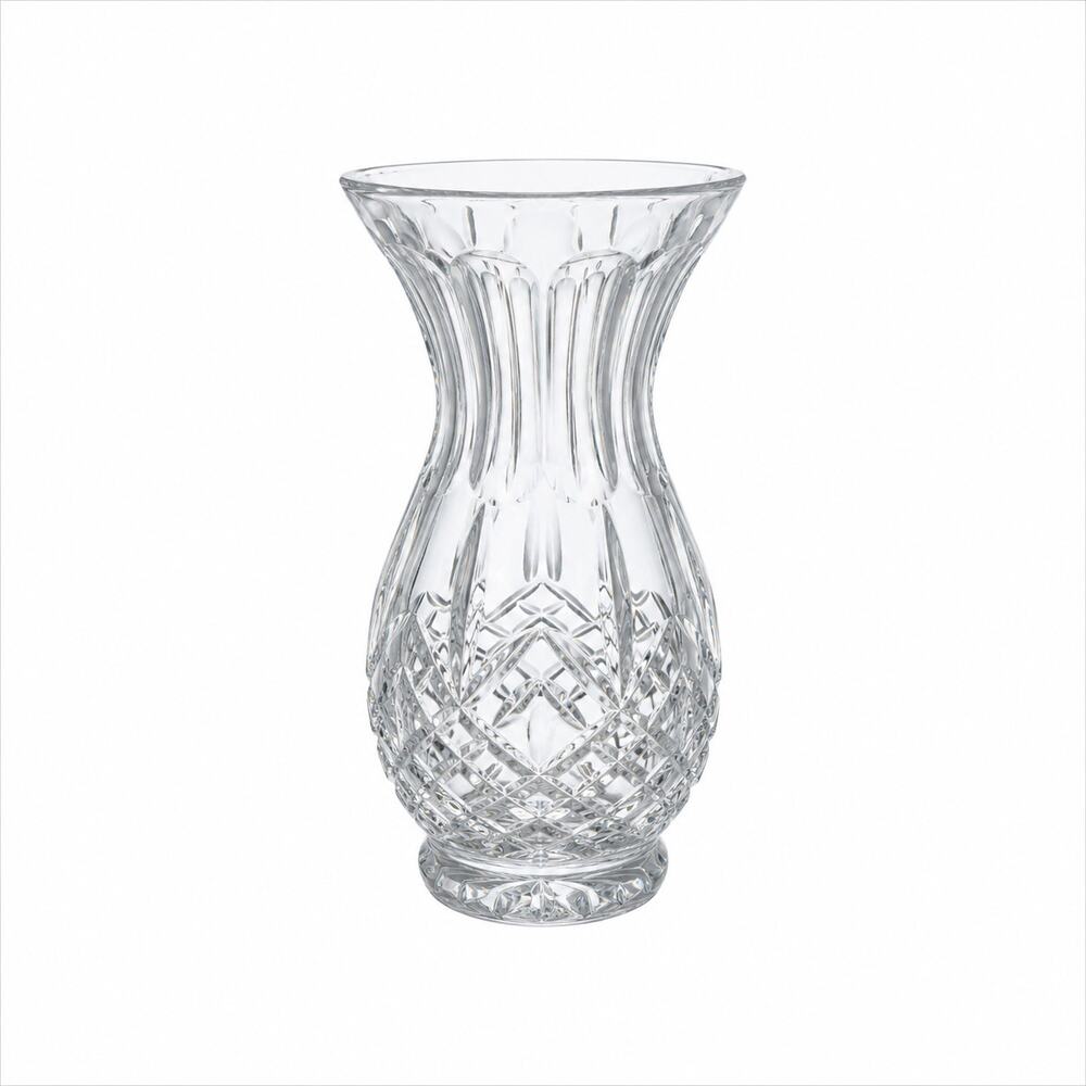 Vintage Galway Irish Crystal Longford 10" Vase Signed